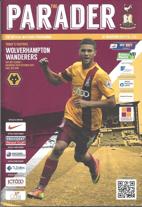 Bradford City FC v Wolverhampton Wanderers FC